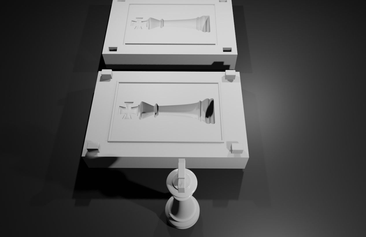 Mold for King - Chess Game - Form - Xadrez Molde Forma 3D print model_10