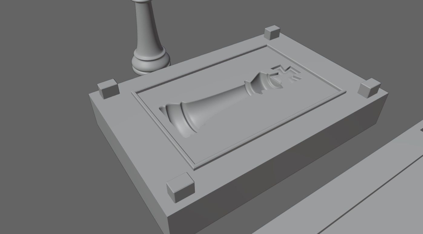 Mold for King - Chess Game - Form - Xadrez Molde Forma 3D print model_14