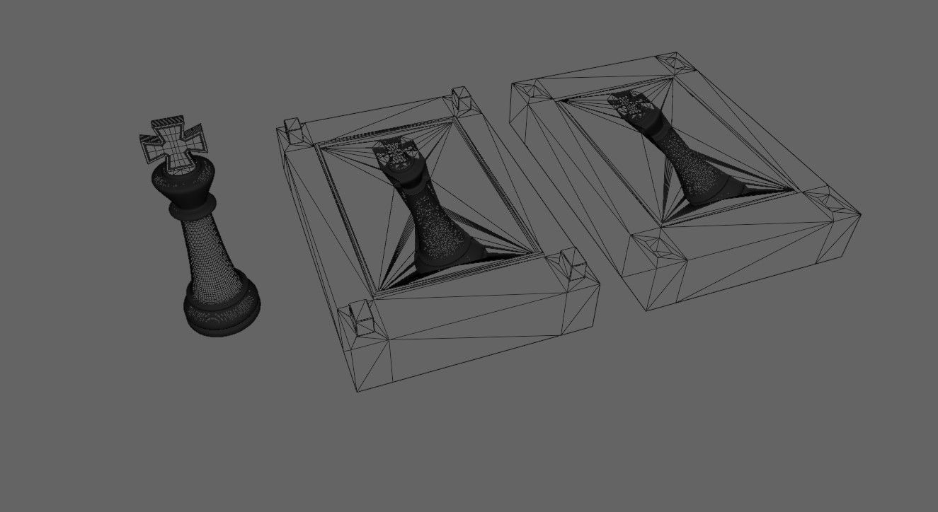 Mold for King - Chess Game - Form - Xadrez Molde Forma 3D print model_4