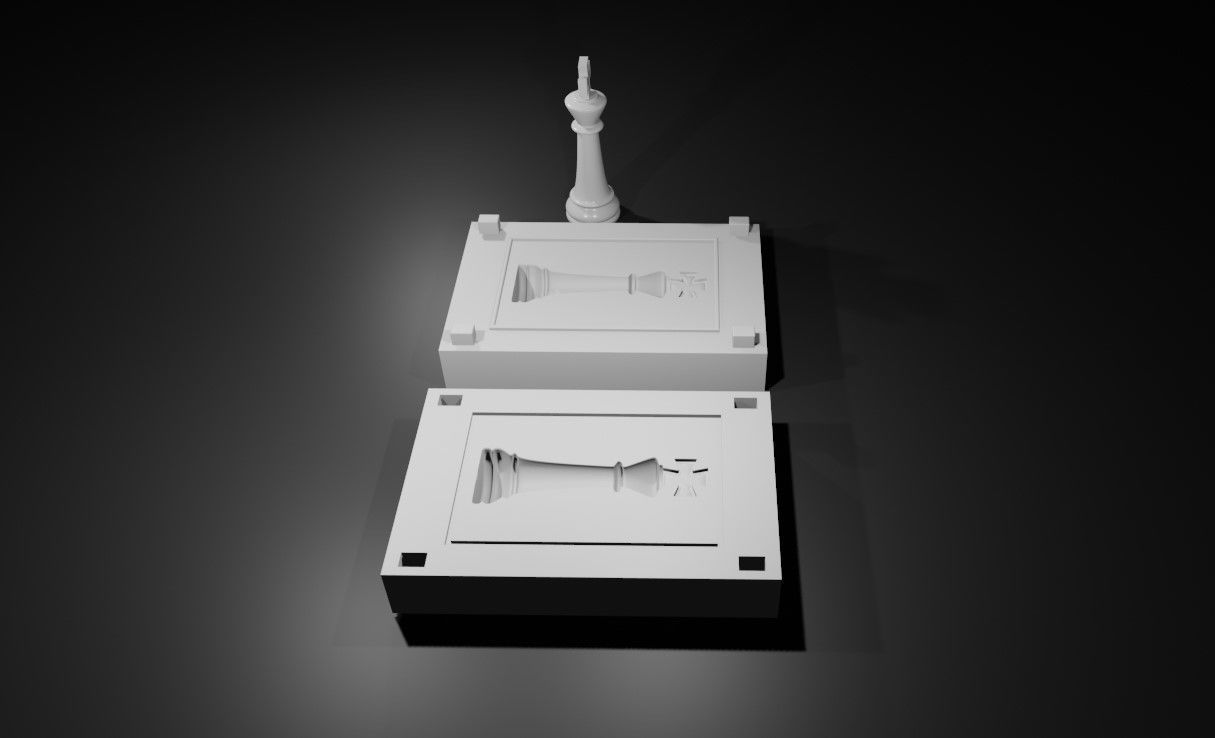 Mold for King - Chess Game - Form - Xadrez Molde Forma 3D print model_9