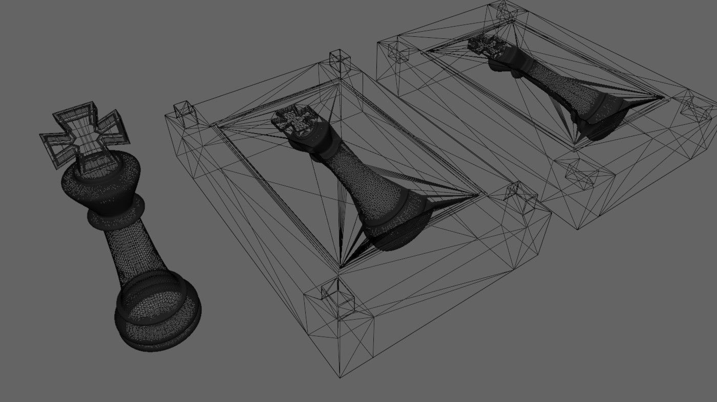 Mold for King - Chess Game - Form - Xadrez Molde Forma 3D print model_19