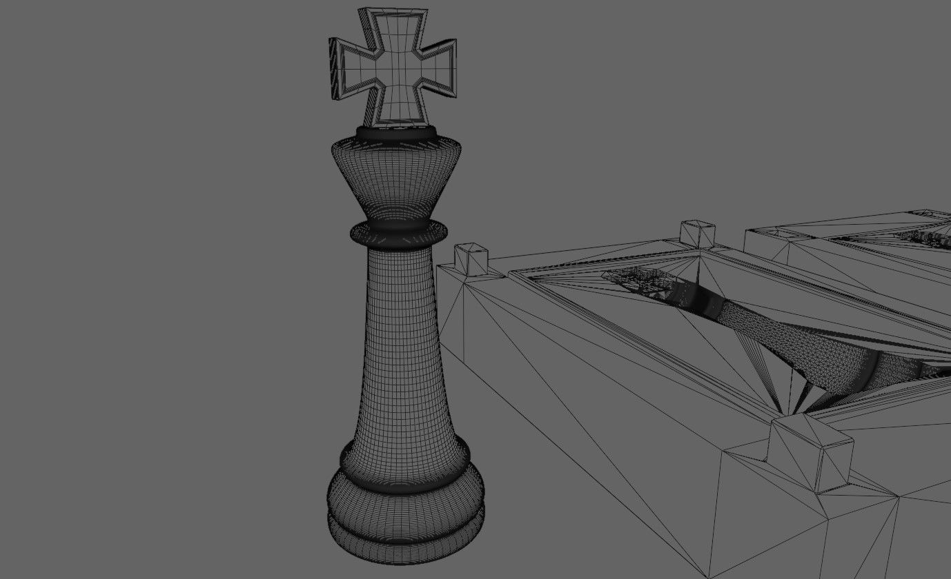 Mold for King - Chess Game - Form - Xadrez Molde Forma 3D print model_17