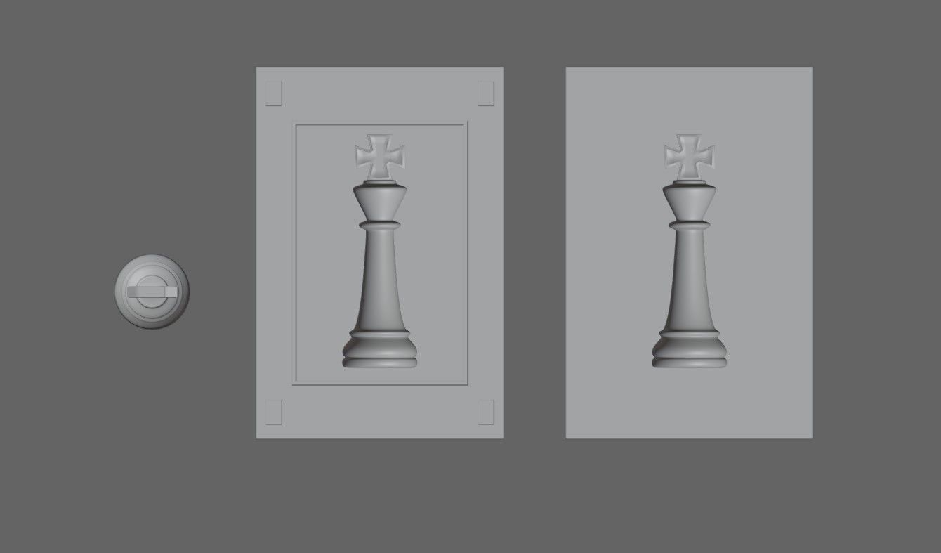 Mold for King - Chess Game - Form - Xadrez Molde Forma 3D print model_12