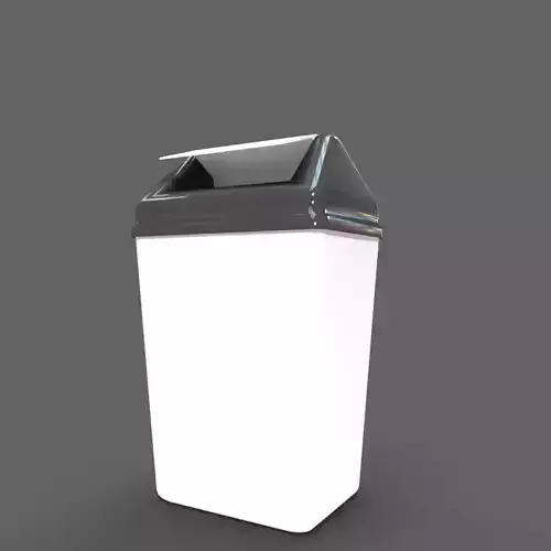 Home Use Plastic Trash Bin with Lid - Tempat Sampah Plastik 