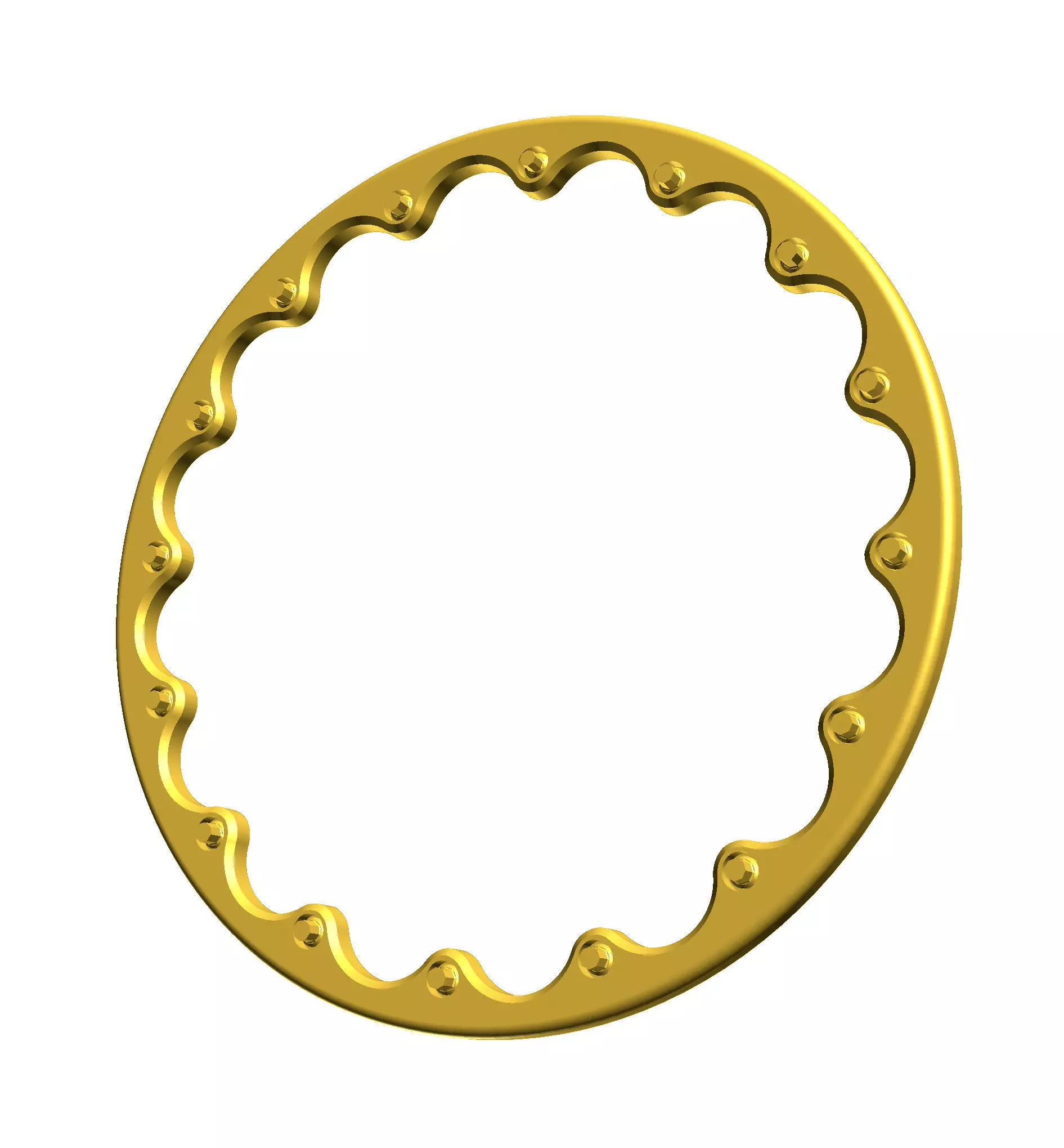 BEADLOCKS BILLET SPECIALTIES 15inch REAR WHEEL DRAG BEAD LOCKS 3D print model_0