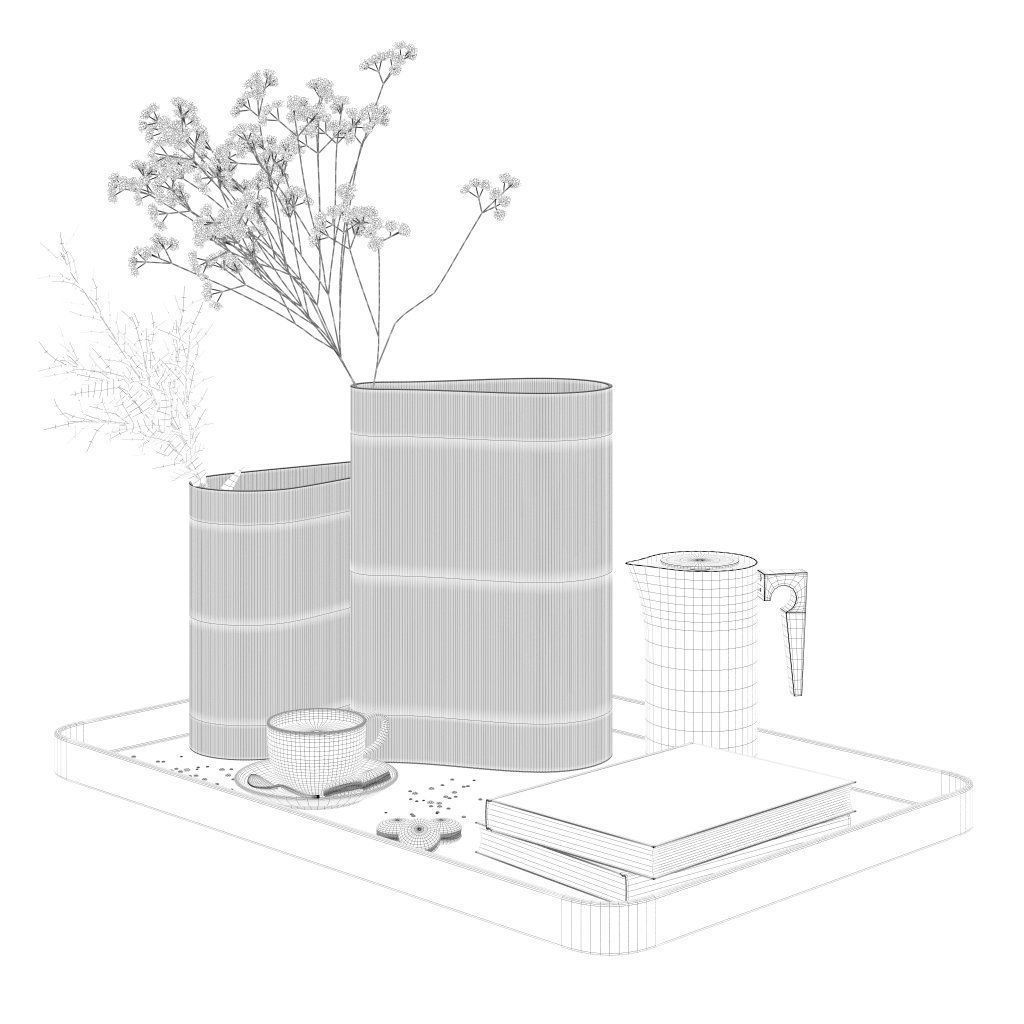 Coffee set 04 3D model_11