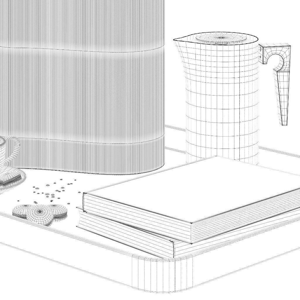 Coffee set 04 3D model_12