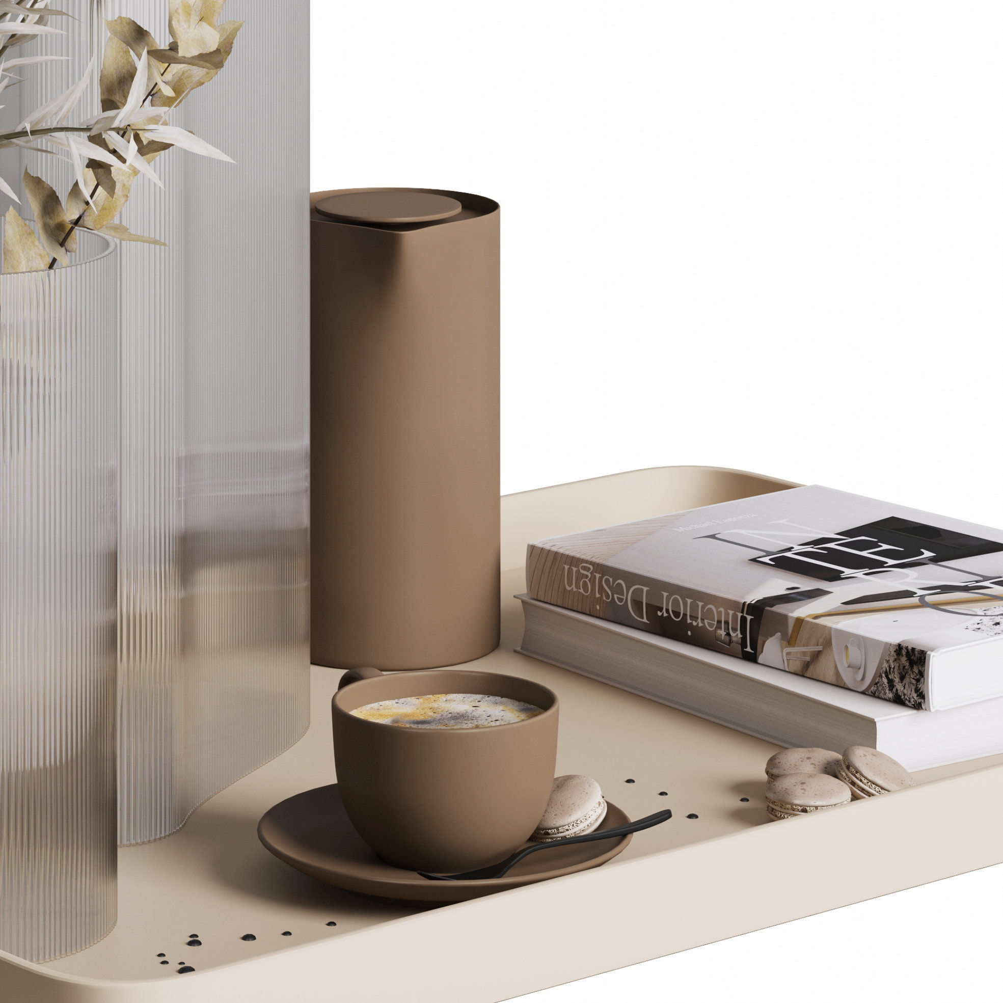 Coffee set 04 3D model_5