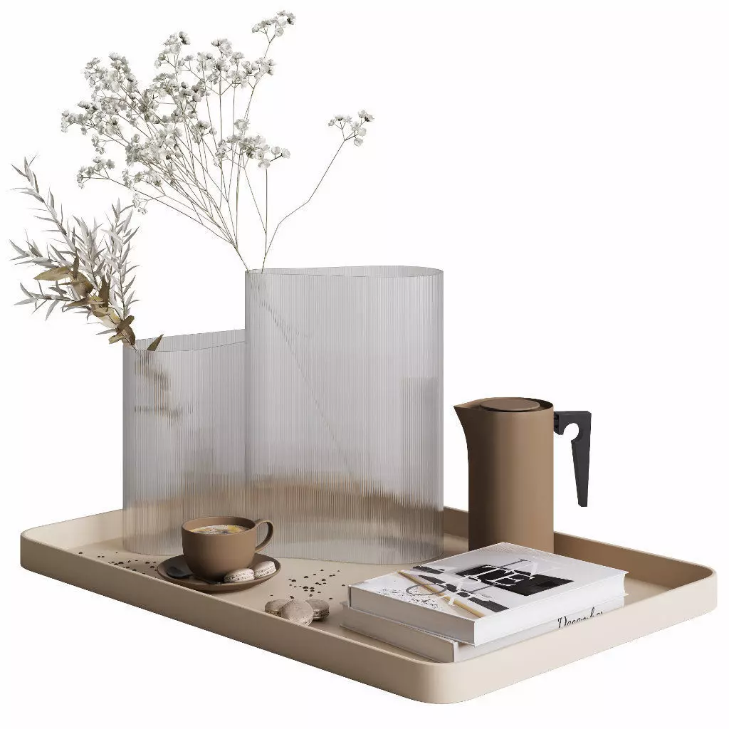 Coffee set 04 3D model_0