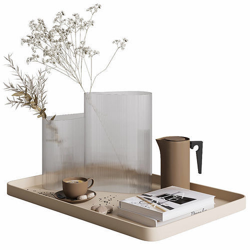 Coffee set 04 3D model