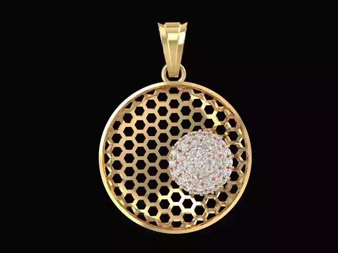 KOREA  DIAMOND WOMEN PENDANT 936