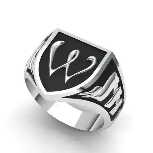 Alphabet Latin Signet W