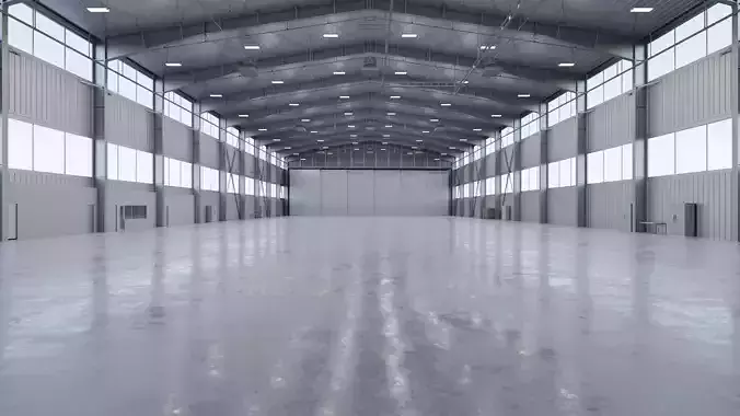 Airplane Hangar Interior 5b
