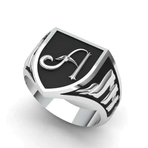 Alphabet Latin Signet A 3D print model