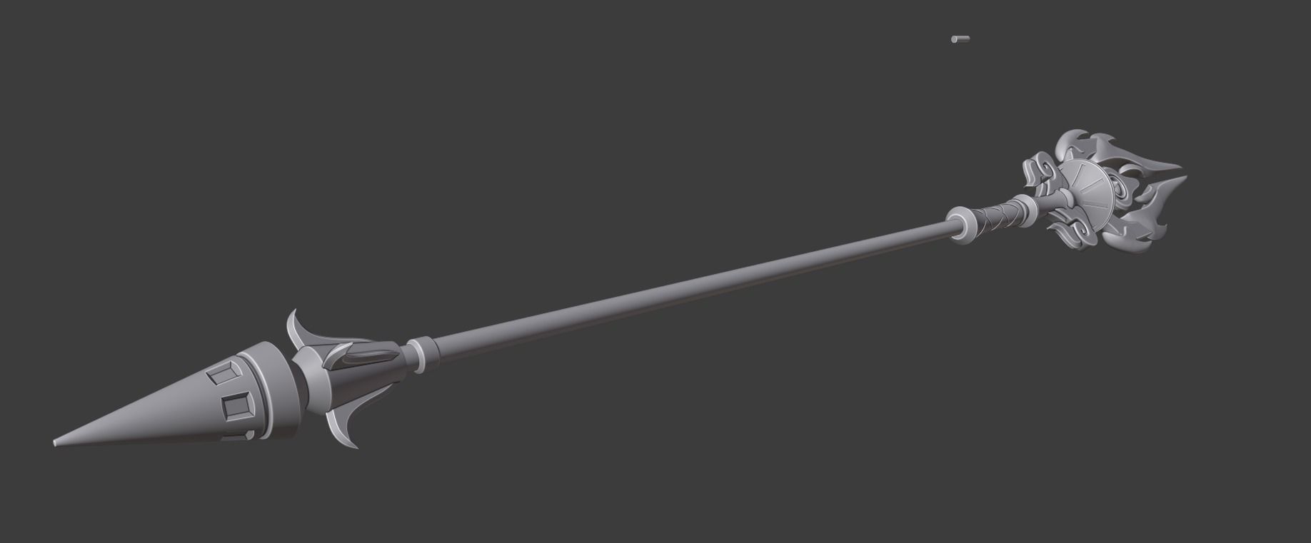 STAFF OF HOMA - GENSHIN IMPACT 3D print model_10