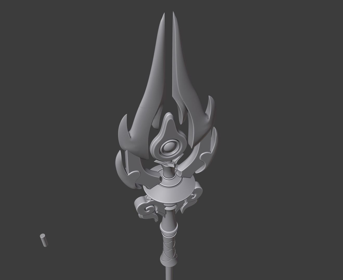 STAFF OF HOMA - GENSHIN IMPACT 3D print model_9