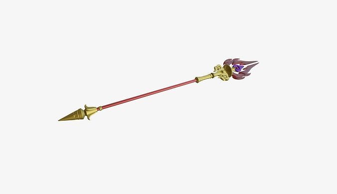 STAFF OF HOMA - GENSHIN IMPACT 3D print model