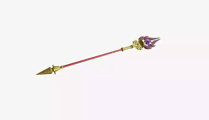 STAFF OF HOMA - GENSHIN IMPACT 3D print model