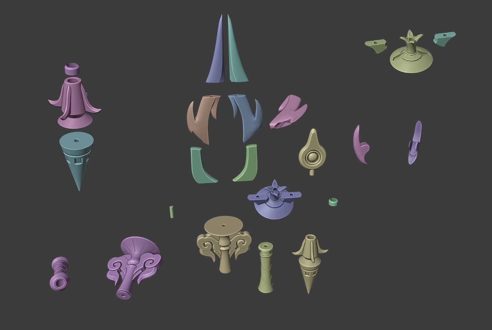 STAFF OF HOMA - GENSHIN IMPACT 3D print model_2