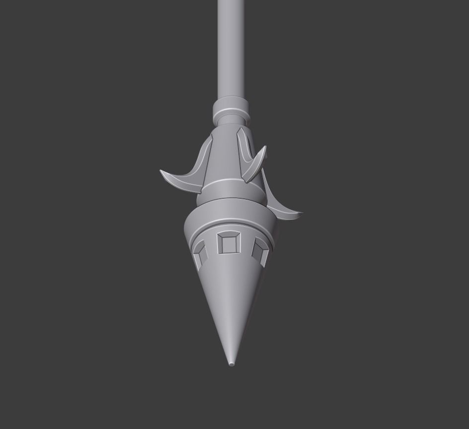 STAFF OF HOMA - GENSHIN IMPACT 3D print model_7