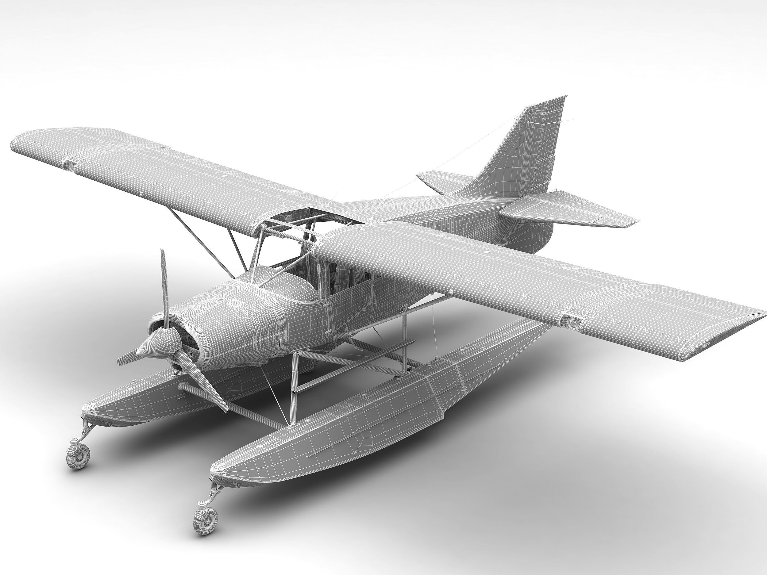Light hydroplane Maule with interior 3D model_13