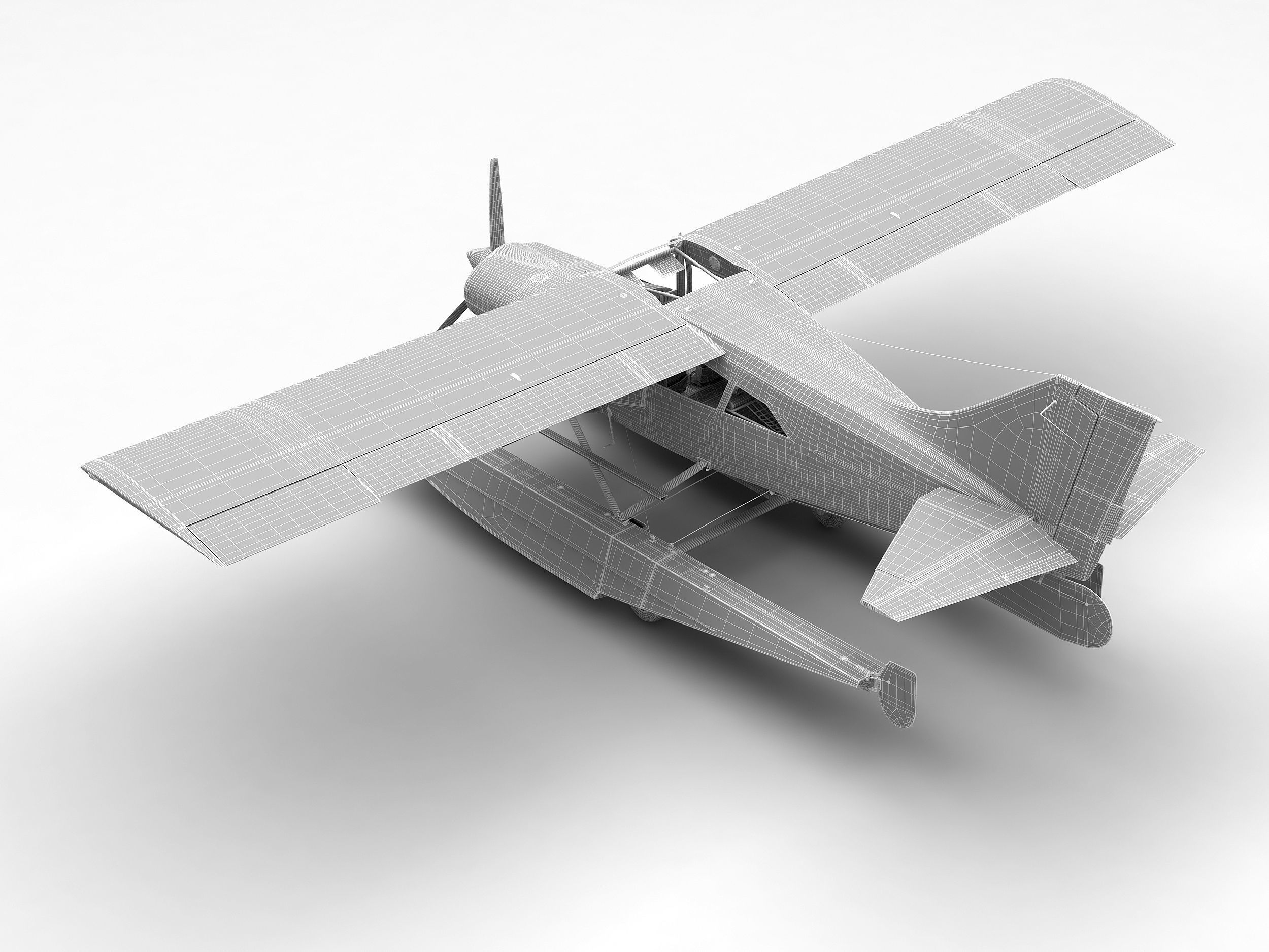 Light hydroplane Maule with interior 3D model_12