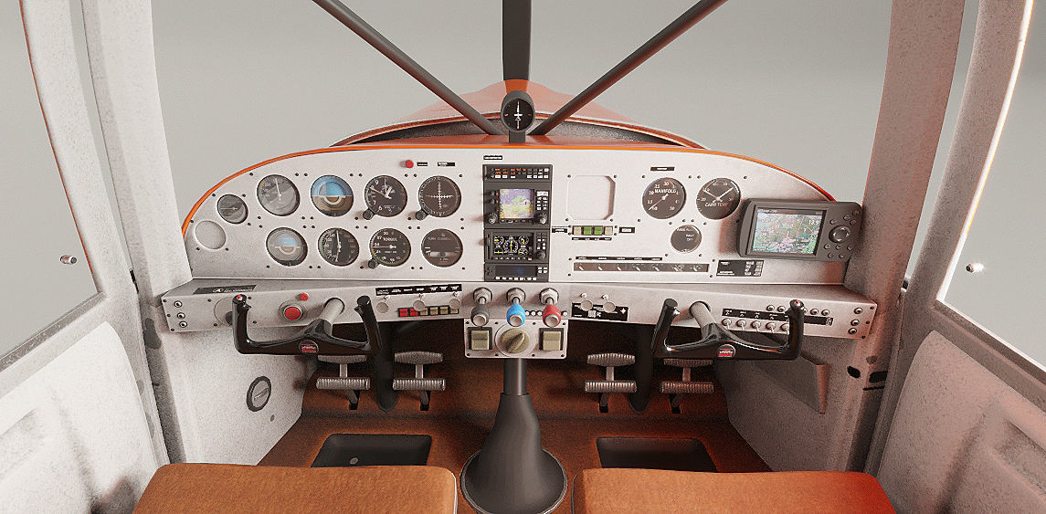 Light hydroplane Maule with interior 3D model_6