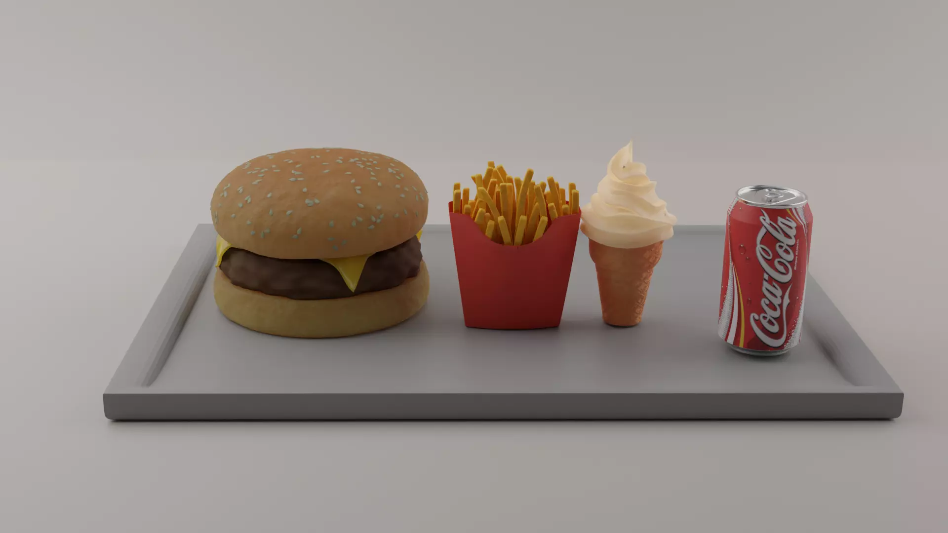 burger Free 3D model_0