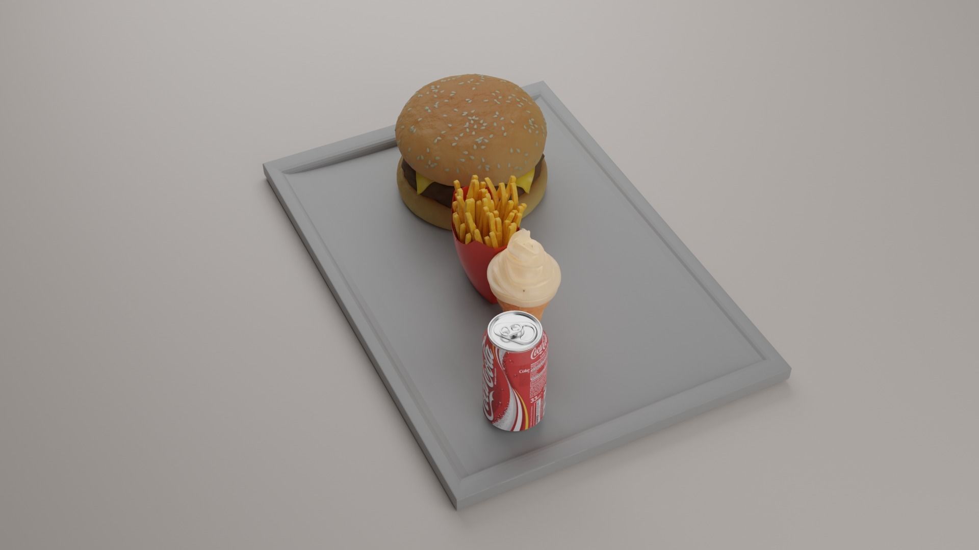 burger Free 3D model_3