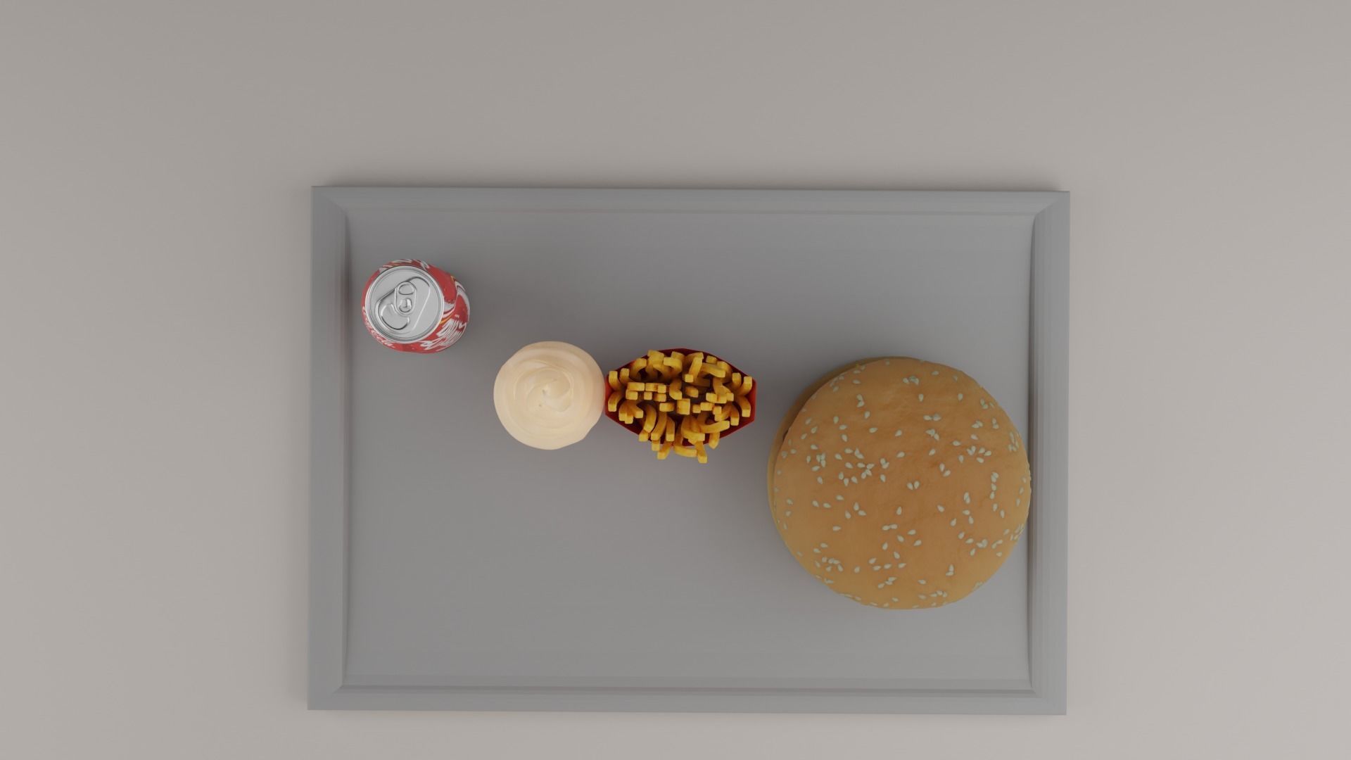 burger Free 3D model_2