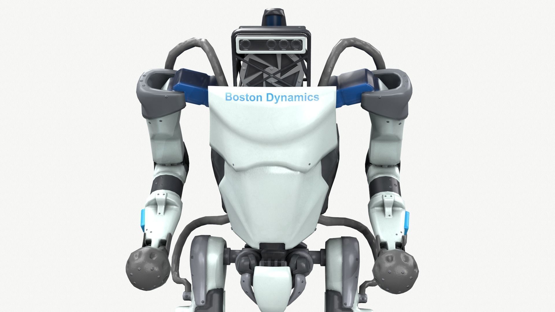 Atlas Robot Boston Dynamics Low-poly 3D model_9