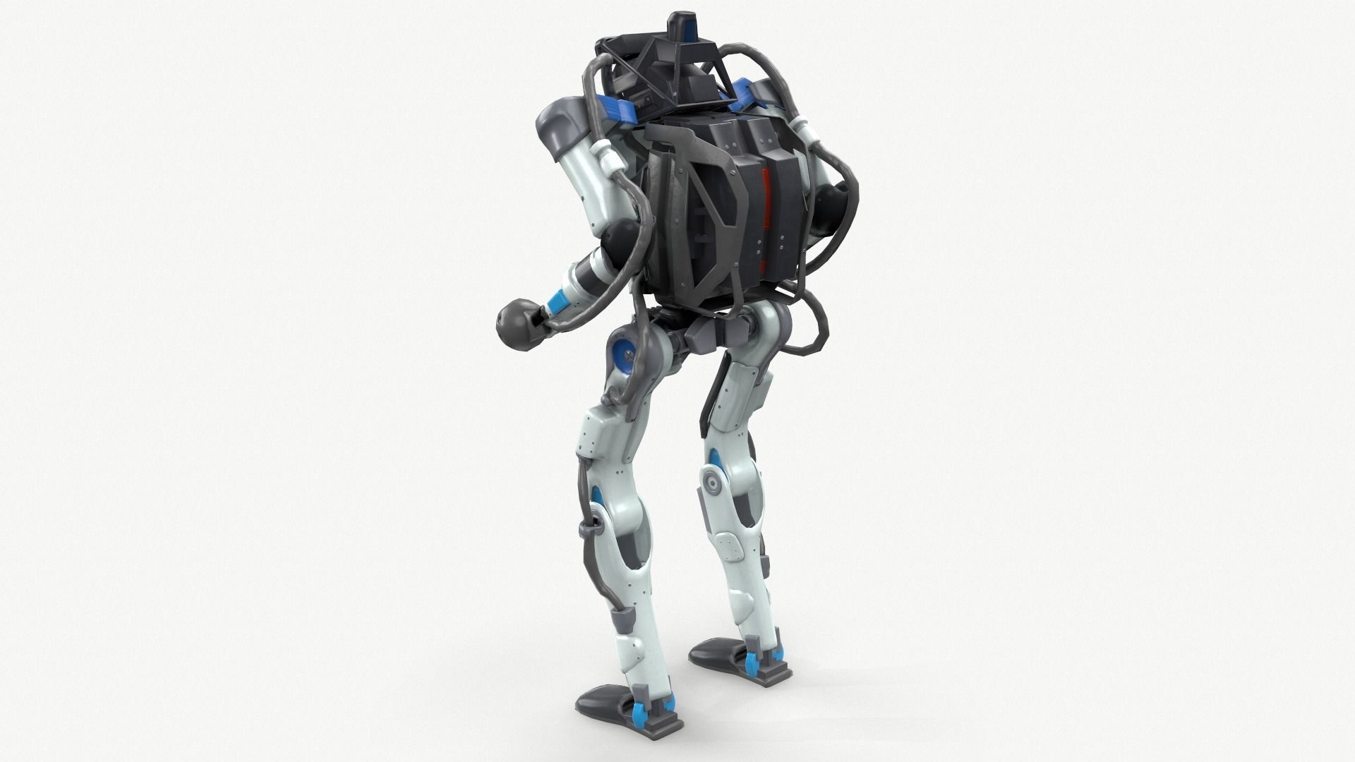Atlas Robot Boston Dynamics Low-poly 3D model_6