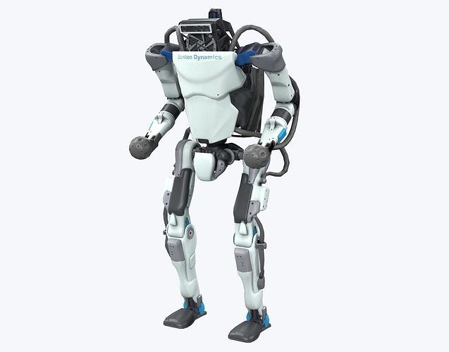 Atlas Robot Boston Dynamics Low-poly 3D model