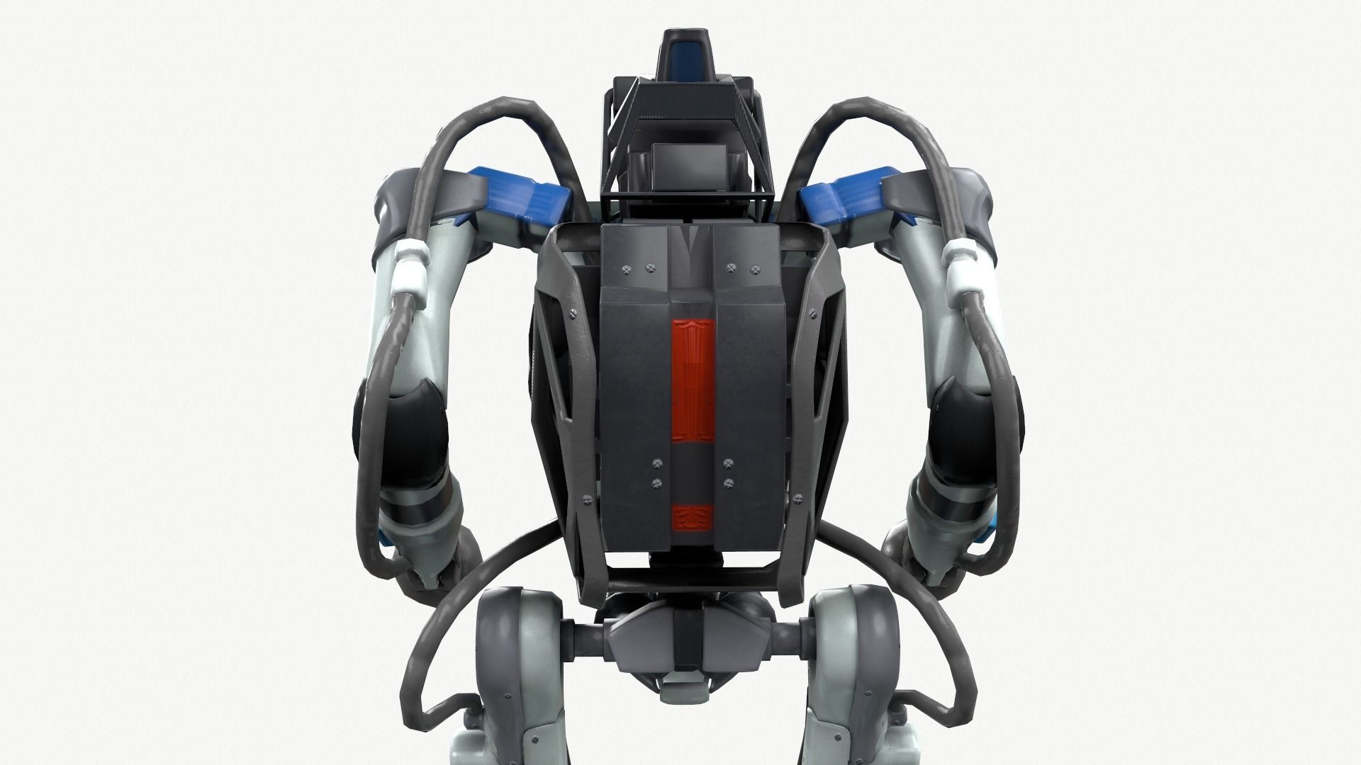 Atlas Robot Boston Dynamics Low-poly 3D model_10