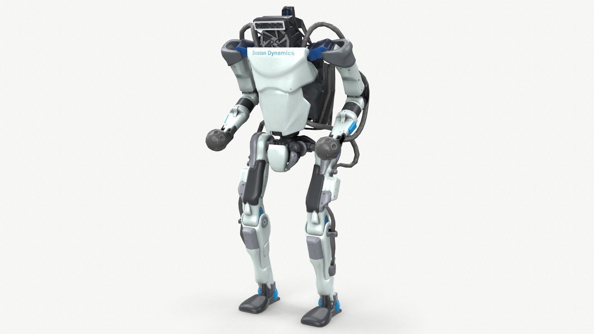 Atlas Robot Boston Dynamics Low-poly 3D model_5