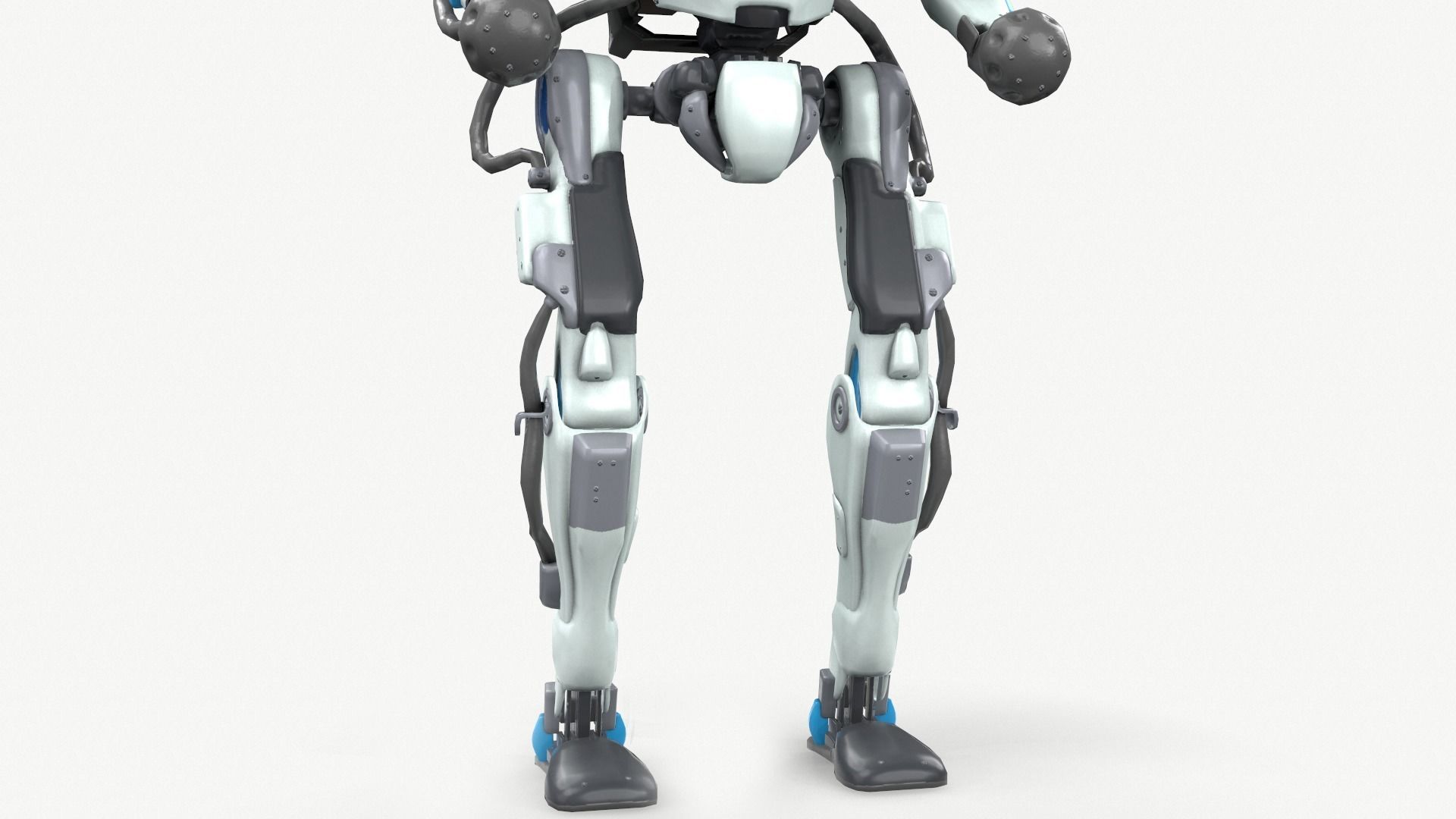 Atlas Robot Boston Dynamics Low-poly 3D model_12