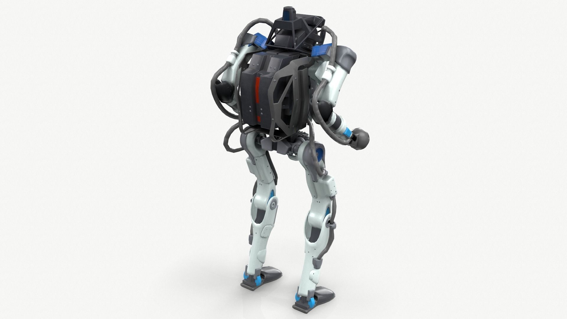 Atlas Robot Boston Dynamics Low-poly 3D model_7