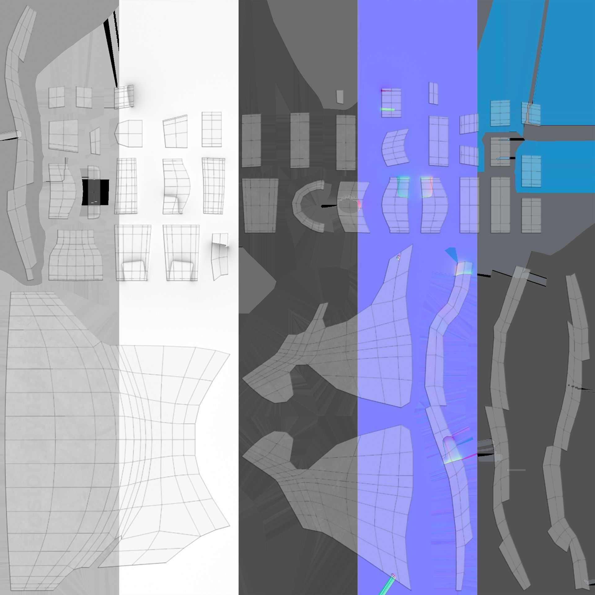 Atlas Robot Boston Dynamics Low-poly 3D model_19