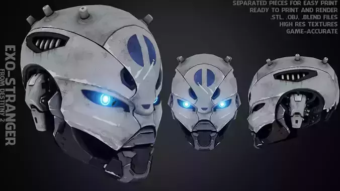 Exo-Stranger Helmet for Cosplay 3D print model