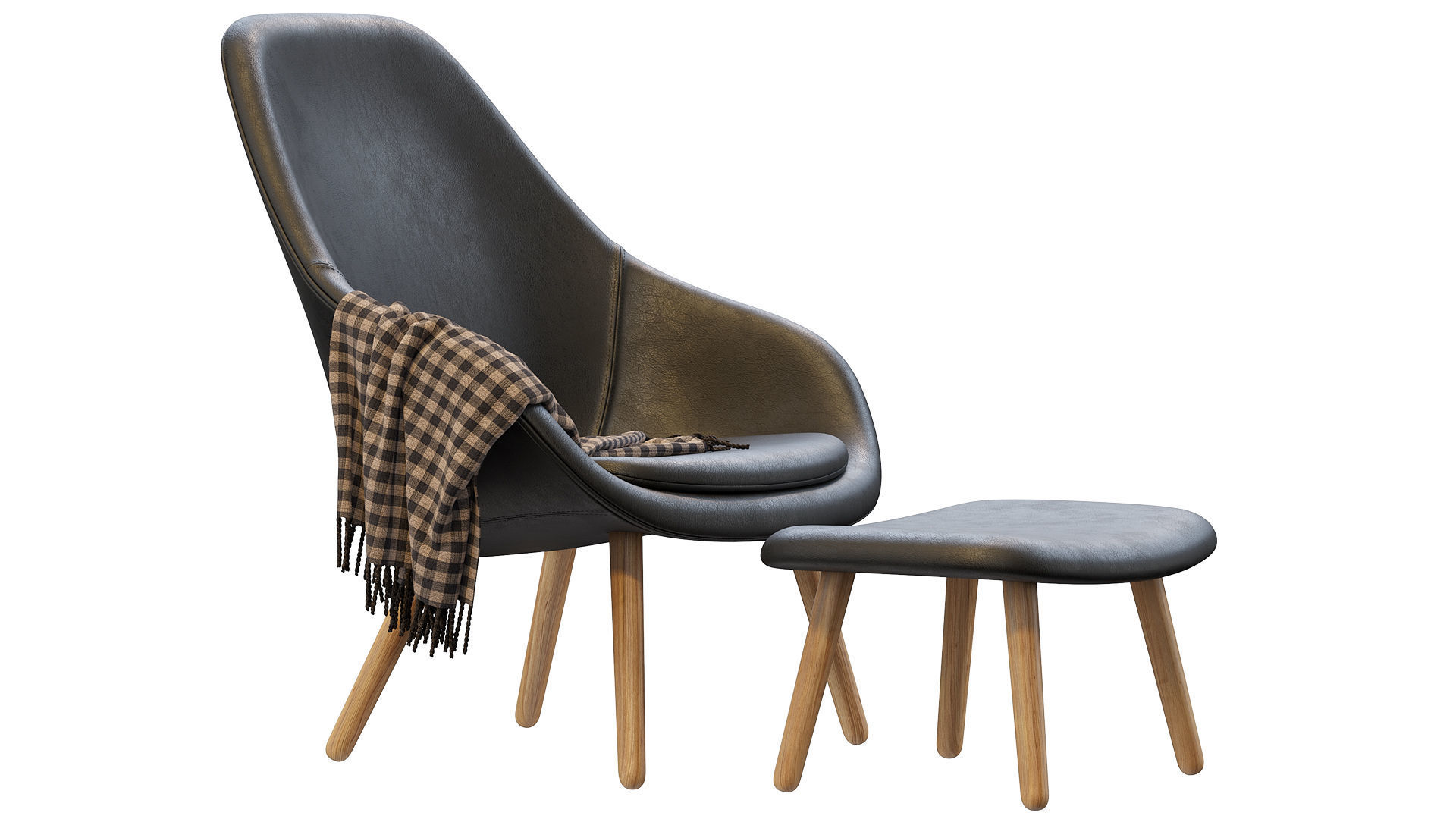 HAY LOUNGE ARMCHAIR 3D model_1