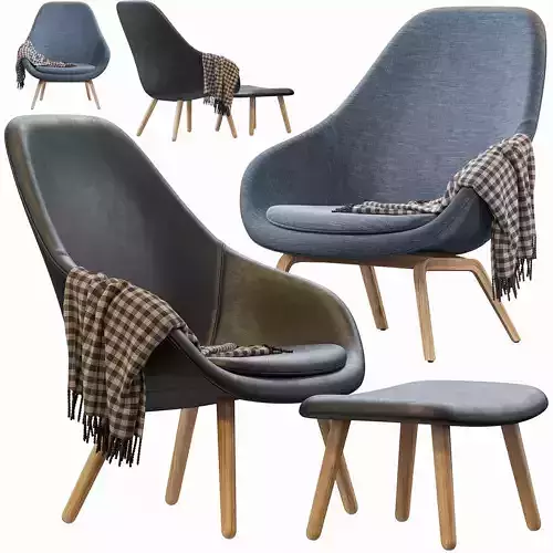 HAY LOUNGE ARMCHAIR 3D model