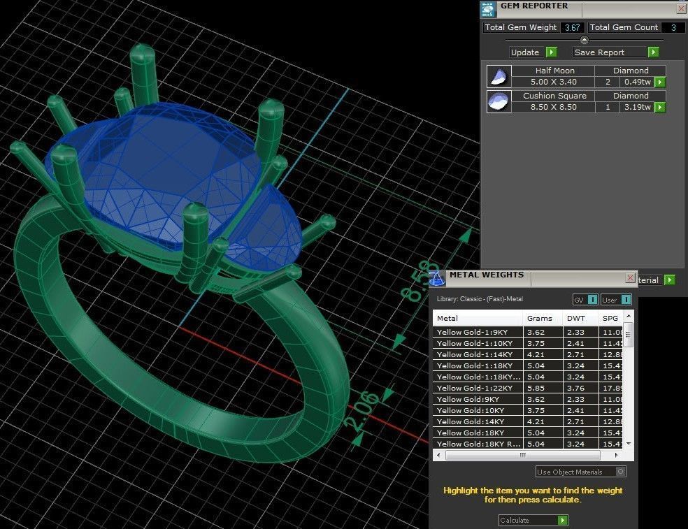 Jewelry CAD Printable file with Videos and Photos Render view 3D print model_24