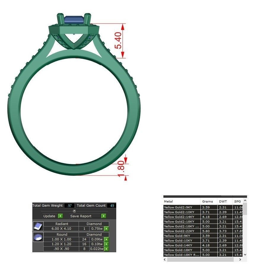 Jewelry CAD Printable file with Videos and Photos Render view 3D print model_25