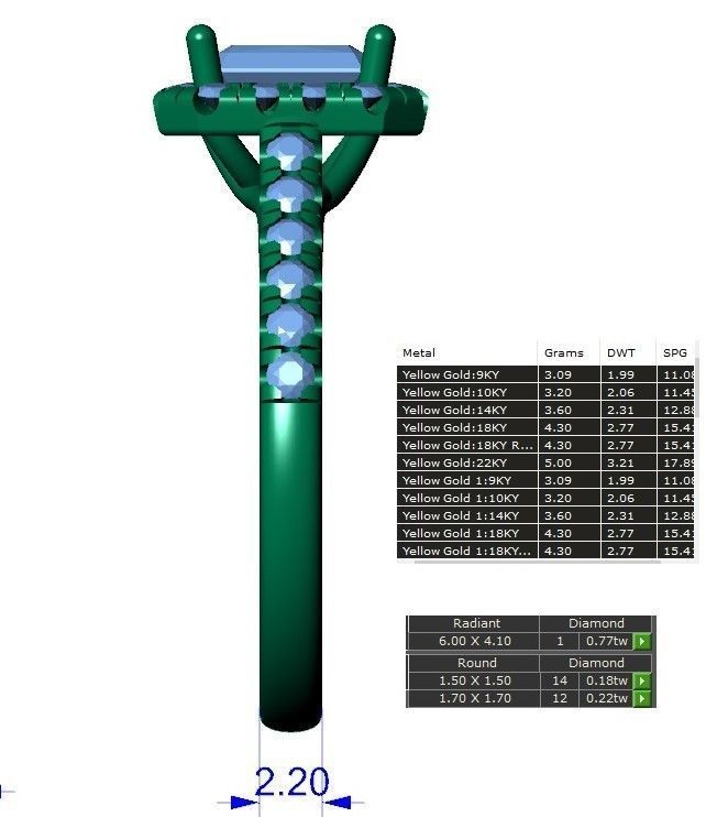 Jewelry CAD Printable file with Videos and Photos Render view 3D print model_25