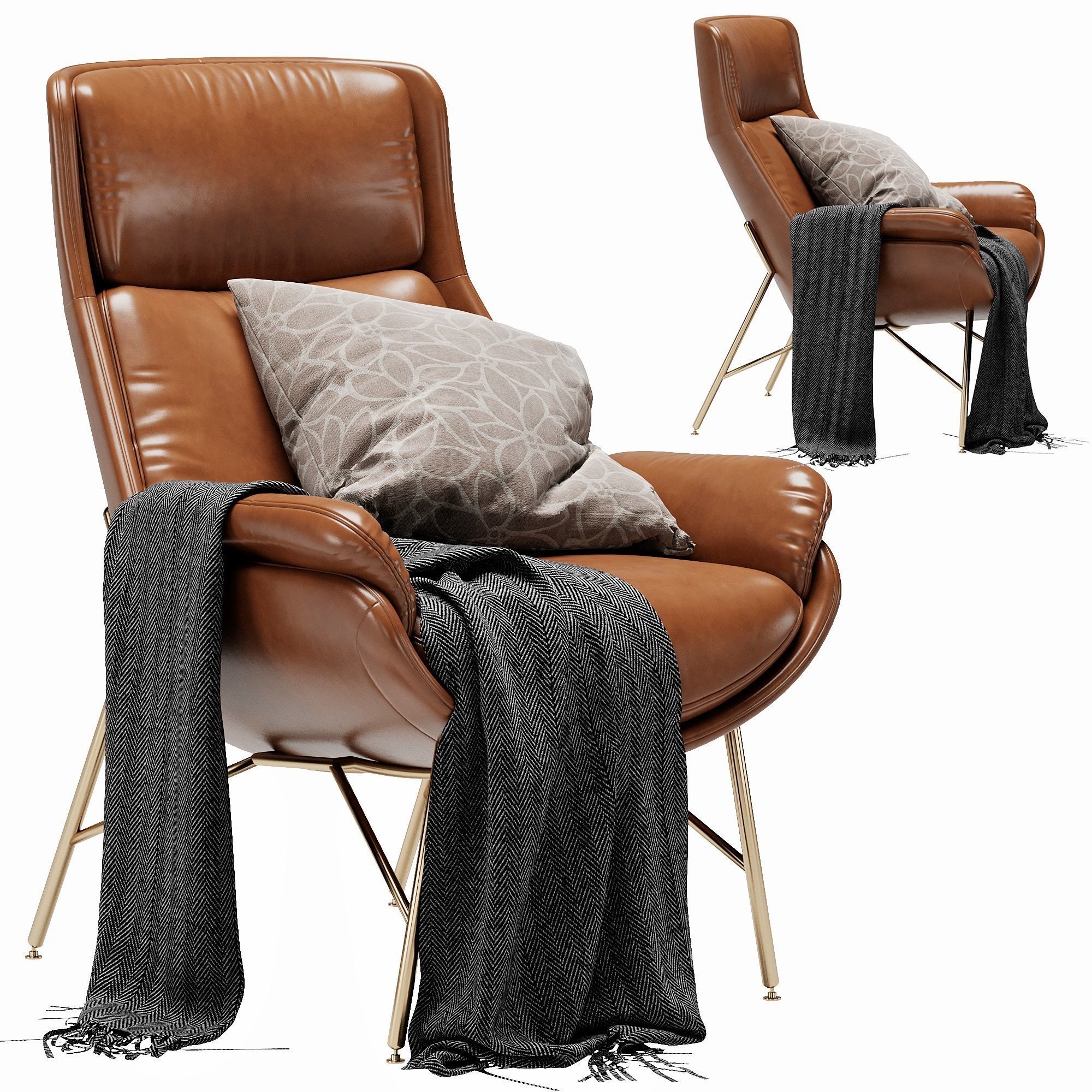 Ditre italia beetle armchair 3D model_2