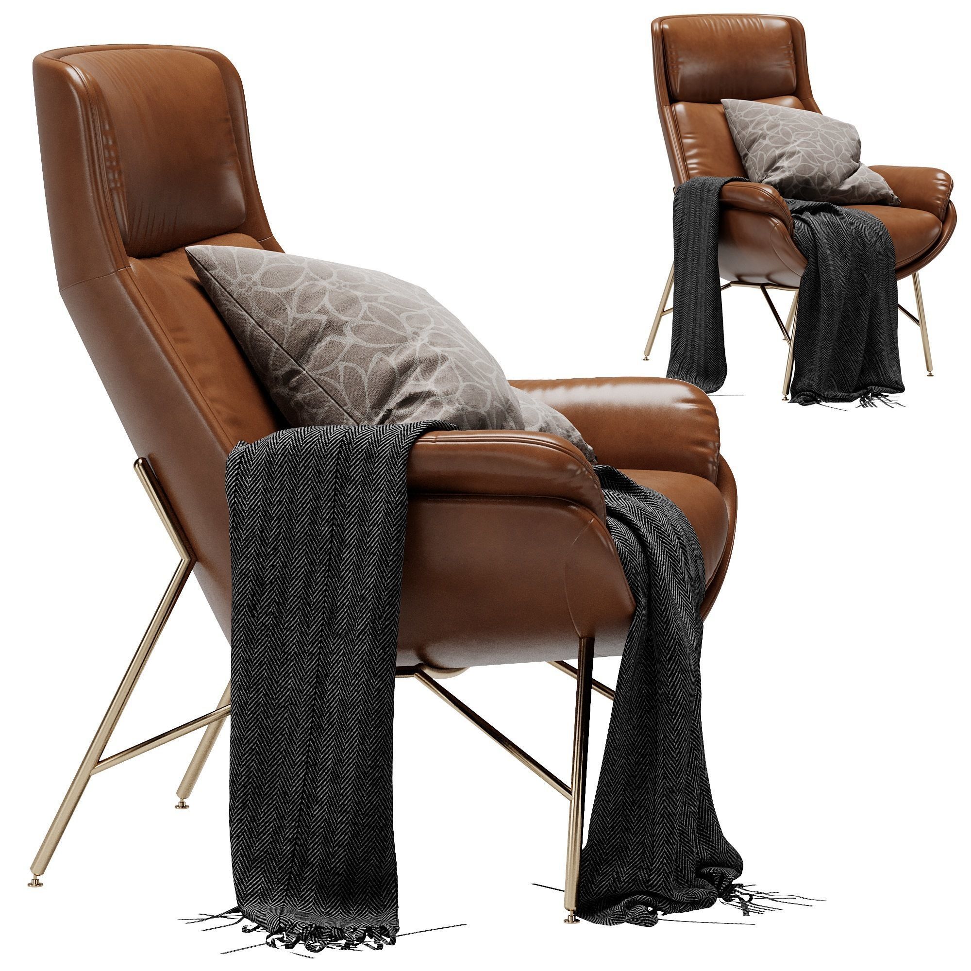 Ditre italia beetle armchair 3D model_5