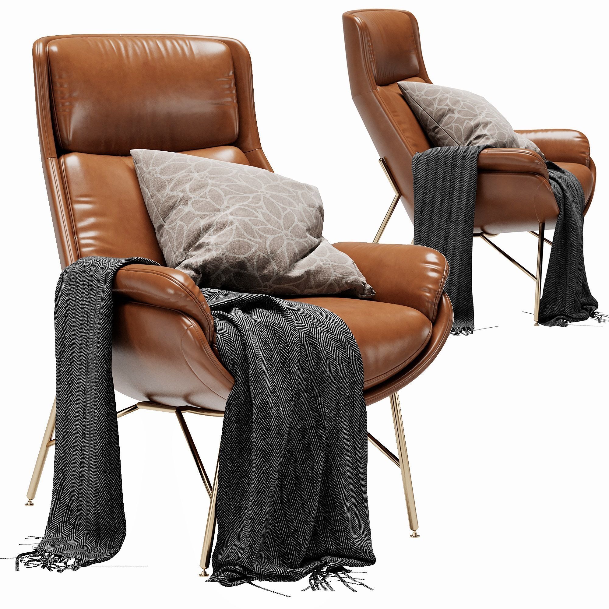 Ditre italia beetle armchair 3D model_4