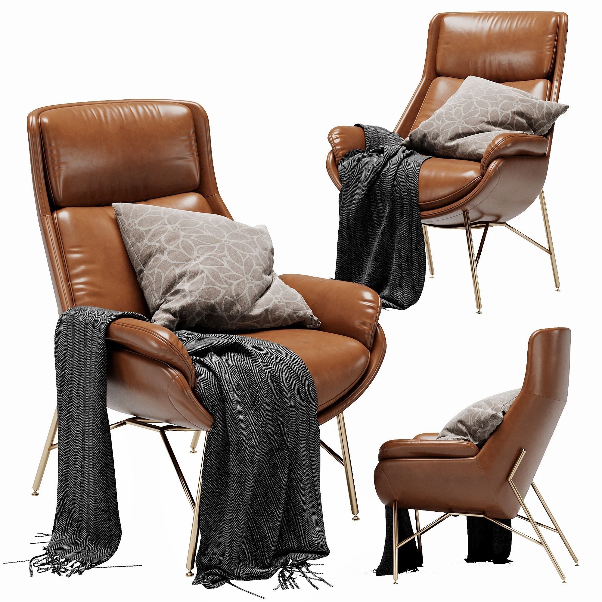 Ditre italia beetle armchair 3D model_1