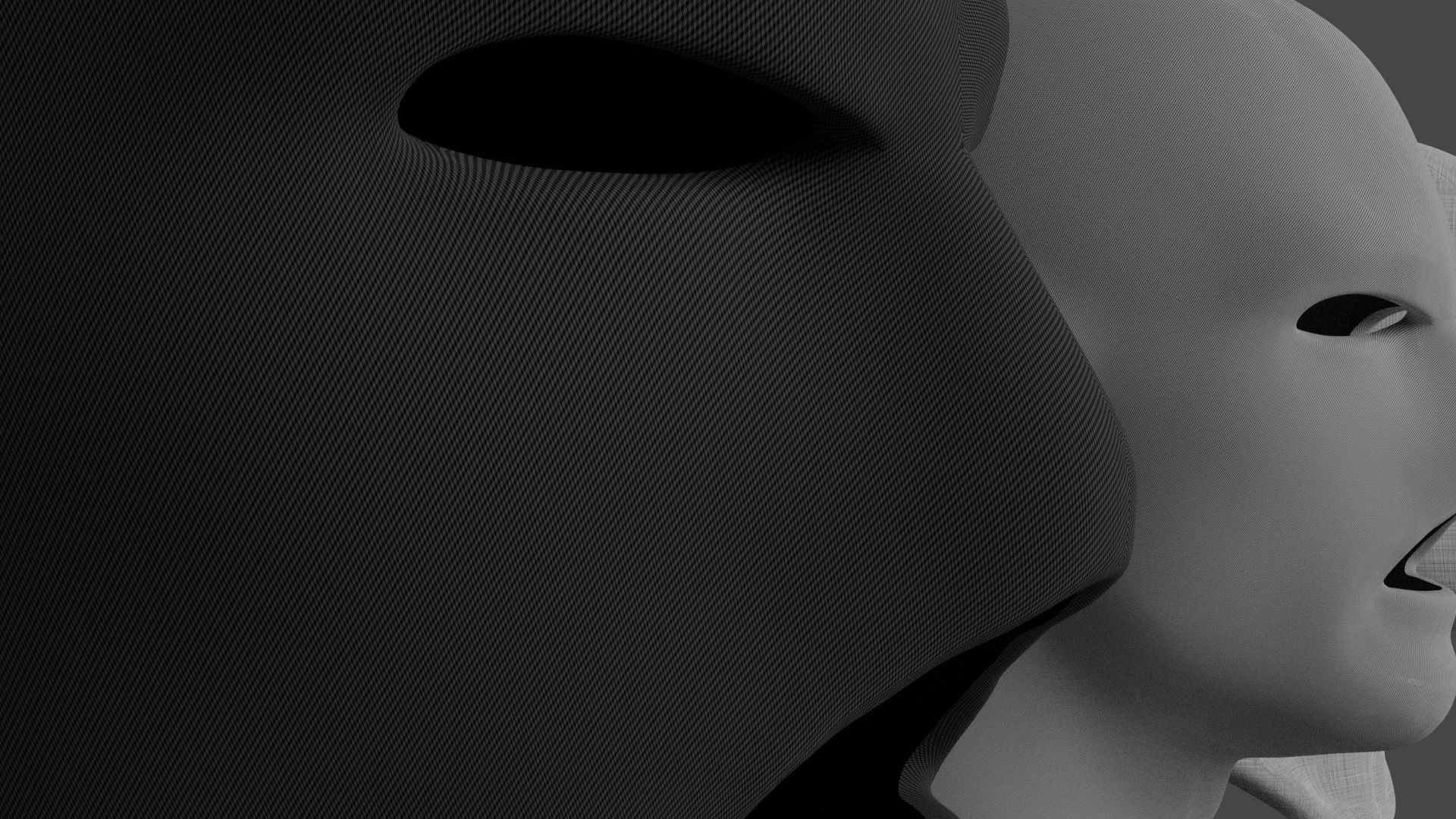 Robbery Mask 3D model_1