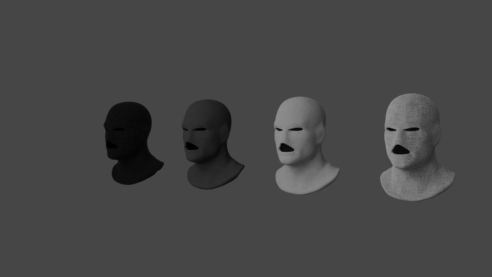 Robbery Mask 3D model_4